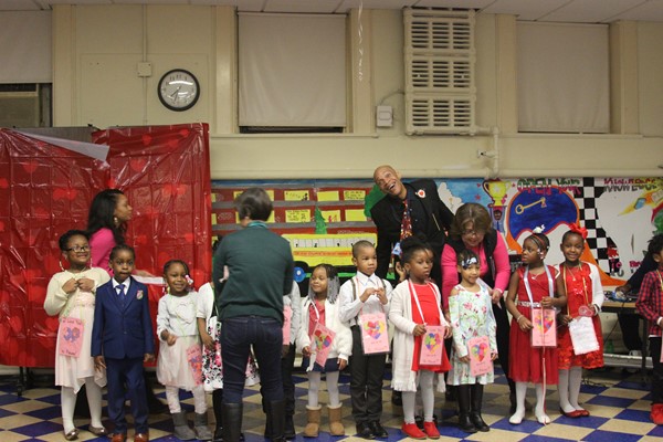 Sweetheart Dance: Mr. Byrd with kindergarten